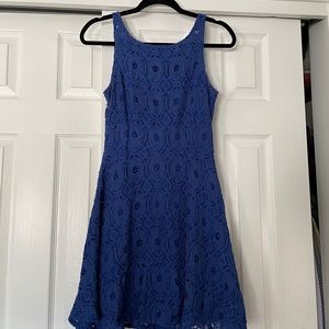 Mini dress with zipper back